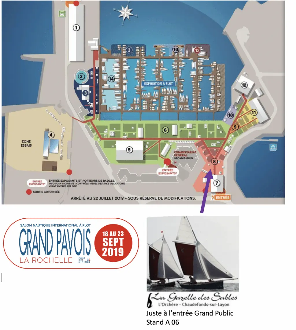 petits bateaux transportables au Grand Pavois de La Rochelle 2019 Grand Pavois La Rochelle Plan